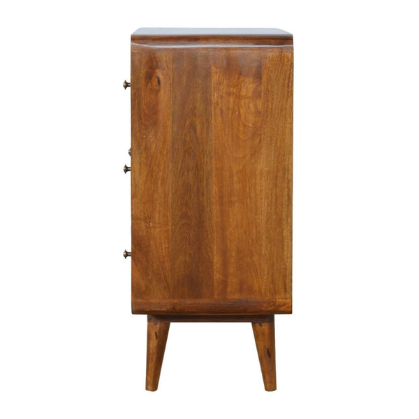HomeRoots 24" Solid Wood Sideboard in Rich Brown Finish - Stylish Storage Solution for Every Room & Occasion 719349