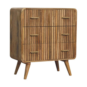 HomeRoots 28" Brown Solid Wood Sideboard with Two Drawers - Stylish, Versatile Storage for Any Room Decor! 719351