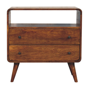 HomeRoots 32" Brown Solid Wood Three Drawer Sideboard - Stylish Storage for Every Room, Modern Design & Durability 719352