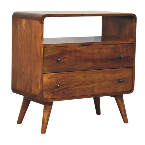 HomeRoots 32" Brown Solid Wood Three Drawer Sideboard - Stylish Storage for Every Room, Modern Design & Durability 719352