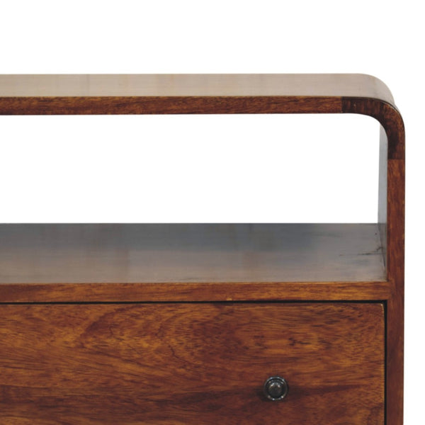 HomeRoots 32" Brown Solid Wood Three Drawer Sideboard - Stylish Storage for Every Room, Modern Design & Durability 719352