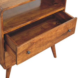 HomeRoots 32" Brown Solid Wood Three Drawer Sideboard - Stylish Storage for Every Room, Modern Design & Durability 719352