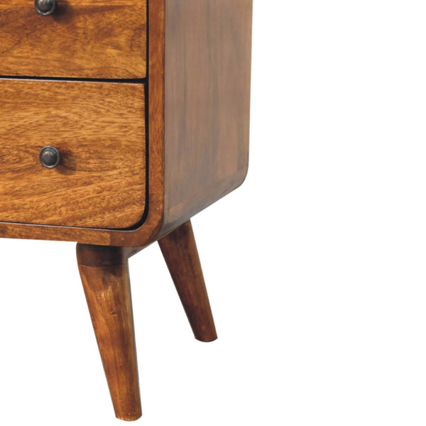 HomeRoots 32" Brown Solid Wood Three Drawer Sideboard - Stylish Storage for Every Room, Modern Design & Durability 719352
