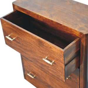 HomeRoots 28" Brown Solid Wood Sideboard with Three Drawers - Stylish Storage Solution for Every Room! 719353