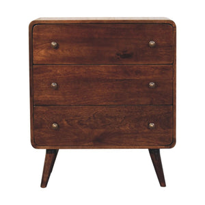 HomeRoots 28" Brown Solid Wood Sideboard with Three Drawers – Stylish Storage Solution for Any Room 719354