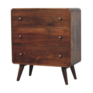 HomeRoots 28" Brown Solid Wood Sideboard with Three Drawers – Stylish Storage Solution for Any Room 719354