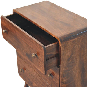 HomeRoots 28" Brown Solid Wood Sideboard with Three Drawers – Stylish Storage Solution for Any Room 719354