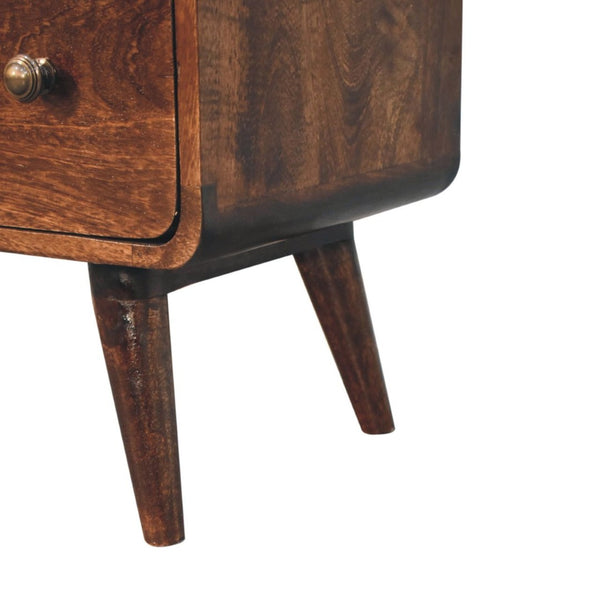 HomeRoots 28" Brown Solid Wood Sideboard with Three Drawers – Stylish Storage Solution for Any Room 719354