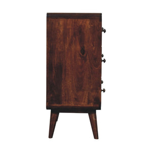 HomeRoots 28" Brown Solid Wood Sideboard with Three Drawers – Stylish Storage Solution for Any Room 719354