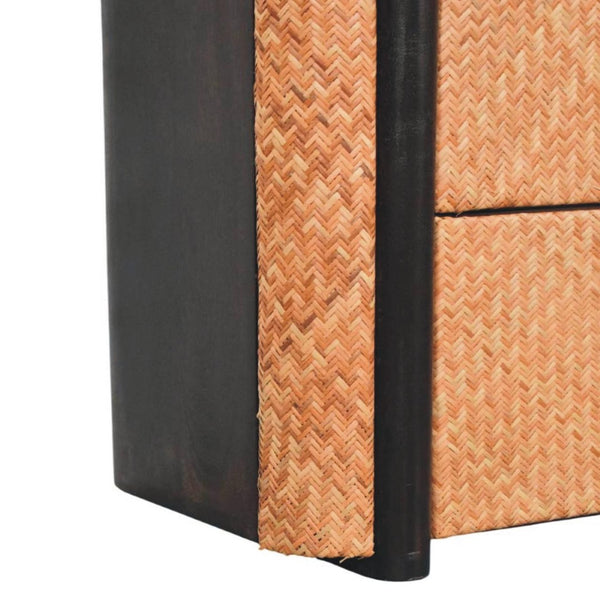 HomeRoots 32" Brown Solid Wood Three Drawer Sideboard - Stylish Storage Solution for Any Room Décor 719357
