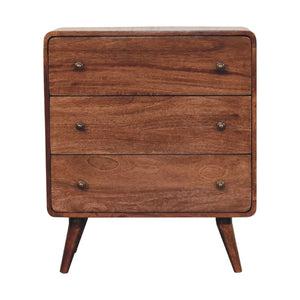 HomeRoots 53" Brown Solid Wood Sideboard - Six Drawer Storage Cabinet with Modern Design for Any Room 719359