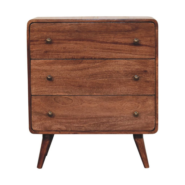 HomeRoots 53" Brown Solid Wood Sideboard - Six Drawer Storage Cabinet with Modern Design for Any Room 719359