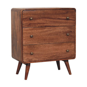 HomeRoots 53" Brown Solid Wood Sideboard - Six Drawer Storage Cabinet with Modern Design for Any Room 719359