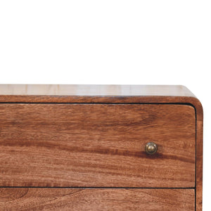 HomeRoots 53" Brown Solid Wood Sideboard - Six Drawer Storage Cabinet with Modern Design for Any Room 719359