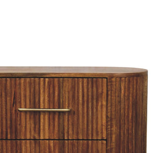 HomeRoots 53" Solid Wood Sideboard with Six Drawers - Elegant Storage Solution for Dining, Living, or Office 719360