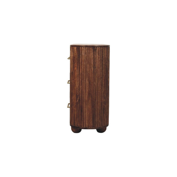 HomeRoots 33" Brown Solid Wood Sideboard with Three Drawers – Elegant Storage Solution for Any Room Décor 719361
