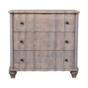 HomeRoots 33" Brown Solid Wood Sideboard with 3 Drawers – Stylish Storage Solution for Any Room in Your Home! 719362