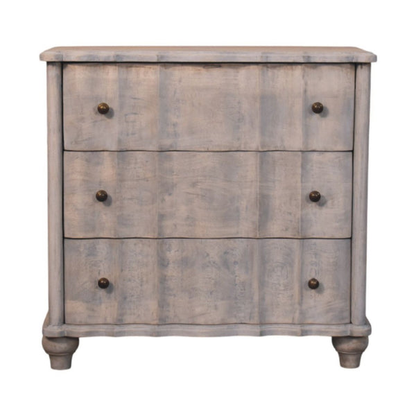 HomeRoots 33" Brown Solid Wood Sideboard with 3 Drawers – Stylish Storage Solution for Any Room in Your Home! 719362