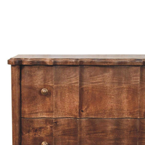 HomeRoots 33" Brown Solid Wood Sideboard with Three Drawers - Stylish Storage for Any Room in Your Home 719363