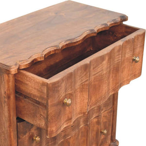HomeRoots 33" Brown Solid Wood Sideboard with Three Drawers - Stylish Storage for Any Room in Your Home 719363