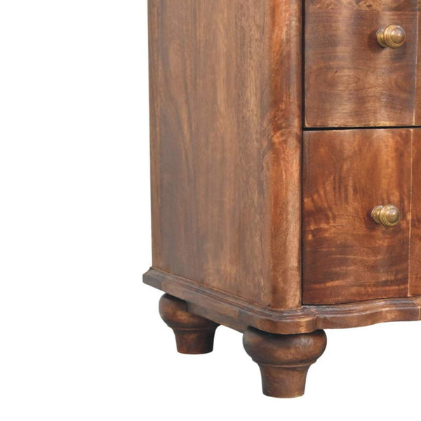 HomeRoots 33" Brown Solid Wood Sideboard with Three Drawers - Stylish Storage for Any Room in Your Home 719363