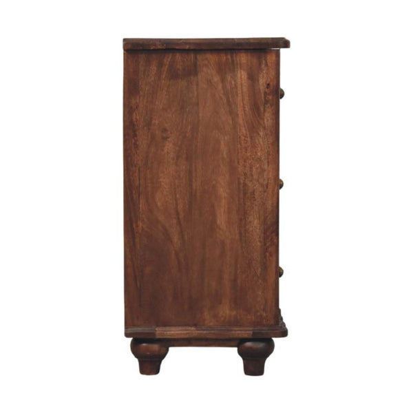 HomeRoots 33" Brown Solid Wood Sideboard with Three Drawers - Stylish Storage for Any Room in Your Home 719363