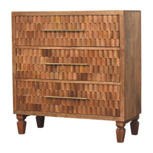 HomeRoots 30" Brown Solid Wood Sideboard with Two Drawers – Stylish Storage for Any Room, Modern Design & Durability 719364