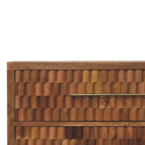 HomeRoots 30" Brown Solid Wood Sideboard with Two Drawers – Stylish Storage for Any Room, Modern Design & Durability 719364