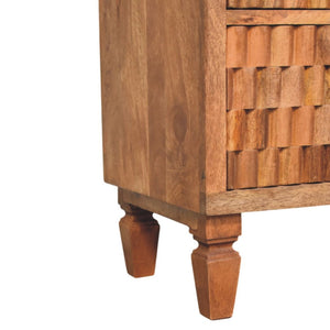 HomeRoots 30" Brown Solid Wood Sideboard with Two Drawers – Stylish Storage for Any Room, Modern Design & Durability 719364