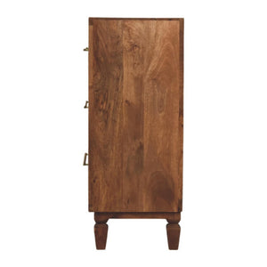 HomeRoots 30" Brown Solid Wood Sideboard with Two Drawers – Stylish Storage for Any Room, Modern Design & Durability 719364