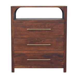 HomeRoots 30" Brown Solid Wood Two Drawer Sideboard - Stylish Storage Solution for Any Room, Durable & Versatile! 719365