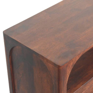 HomeRoots 30" Brown Solid Wood Two Drawer Sideboard - Stylish Storage Solution for Any Room, Durable & Versatile! 719365