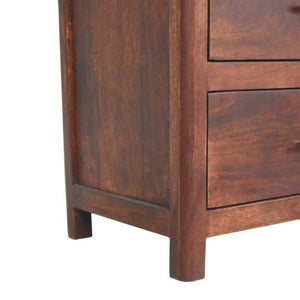 HomeRoots 30" Brown Solid Wood Two Drawer Sideboard - Stylish Storage Solution for Any Room, Durable & Versatile! 719365