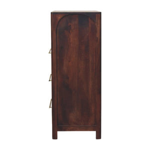 HomeRoots 30" Brown Solid Wood Two Drawer Sideboard - Stylish Storage Solution for Any Room, Durable & Versatile! 719365
