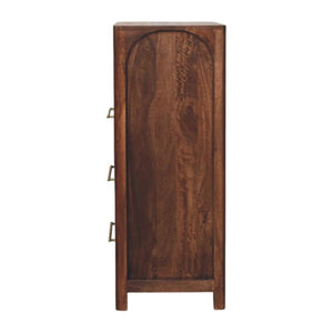 HomeRoots 28" Brown Solid Wood Sideboard with Three Drawers – Stylish Storage for Any Room in Your Home! 719366