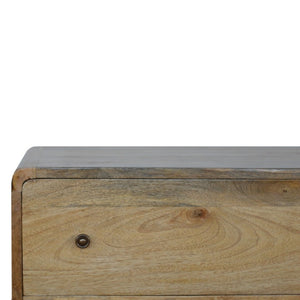 HomeRoots 22" Elegant Brown Solid Wood Sideboard with Three Drawers for Stylish Home Organization and Storage 719367