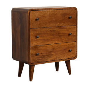HomeRoots 35" Brown Solid Wood Three Drawer Sideboard - Stylish Storage Solution for Any Room Decor, Durable Design 719369