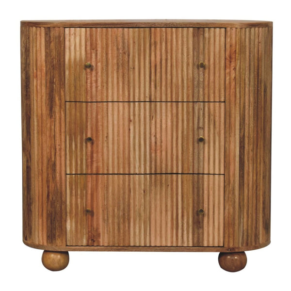 HomeRoots 59" Brown Solid Wood Sideboard with Six Drawers – Stylish Storage Solution for Any Room Decor! 719370
