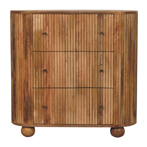 HomeRoots 59" Brown Solid Wood Sideboard with Six Drawers – Stylish Storage Solution for Any Room Decor! 719370