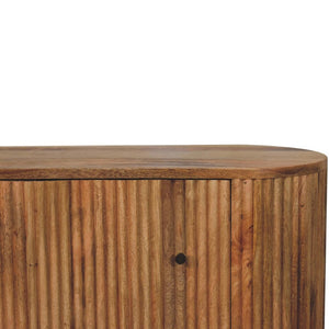 HomeRoots 59" Brown Solid Wood Sideboard with Six Drawers – Stylish Storage Solution for Any Room Decor! 719370