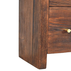 HomeRoots 47" Brown Solid Wood Sideboard with Four Drawers - Stylish Storage Solution for Any Room! 719373