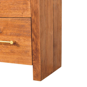 HomeRoots 33" Brown Solid Wood Sideboard with Three Spacious Drawers for Timeless Home Organization & Style 719374