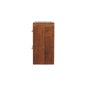 HomeRoots 33" Brown Solid Wood Sideboard with Three Spacious Drawers for Timeless Home Organization & Style 719374