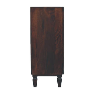 HomeRoots 32" Brown Solid Wood Sideboard with Three Drawers - Stylish Storage for Any Room in Your Home! 719376