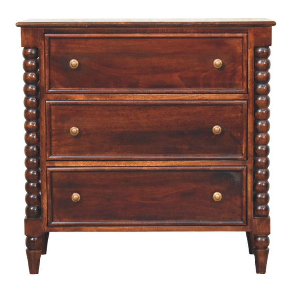 HomeRoots 59" Brown Solid Wood Sideboard with Two Drawers - Modern Storage Solution for Any Room Decor! 719377