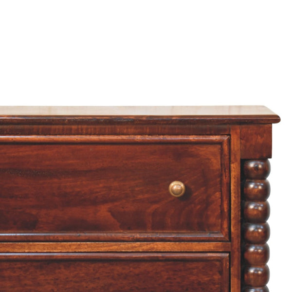 HomeRoots 59" Brown Solid Wood Sideboard with Two Drawers - Modern Storage Solution for Any Room Decor! 719377