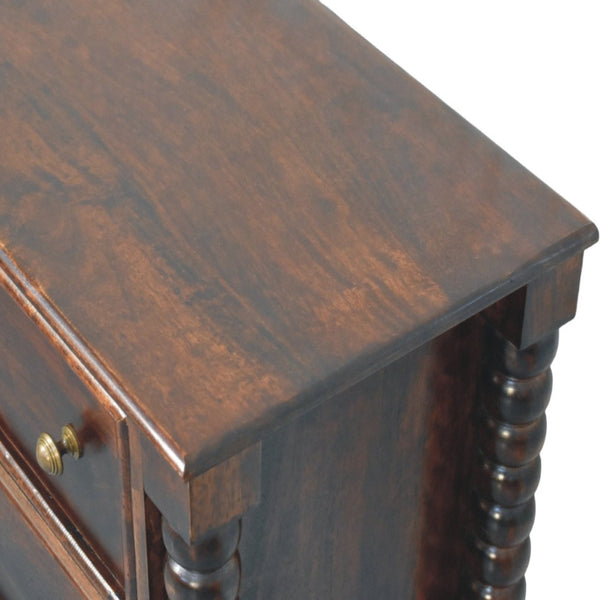 HomeRoots 59" Brown Solid Wood Sideboard with Two Drawers - Modern Storage Solution for Any Room Decor! 719377