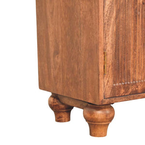 HomeRoots 22" Brown Solid Wood Sideboard with Two Drawers – Stylish Storage Solution for Any Room Decor 719379