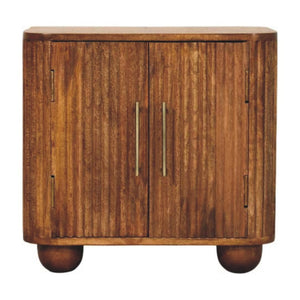 HomeRoots 59" Brown Solid Wood Sideboard with Three Drawers - Stylish Storage Solution for Modern Interiors 719380