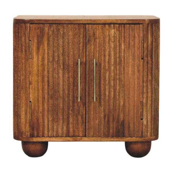 HomeRoots 59" Brown Solid Wood Sideboard with Three Drawers - Stylish Storage Solution for Modern Interiors 719380